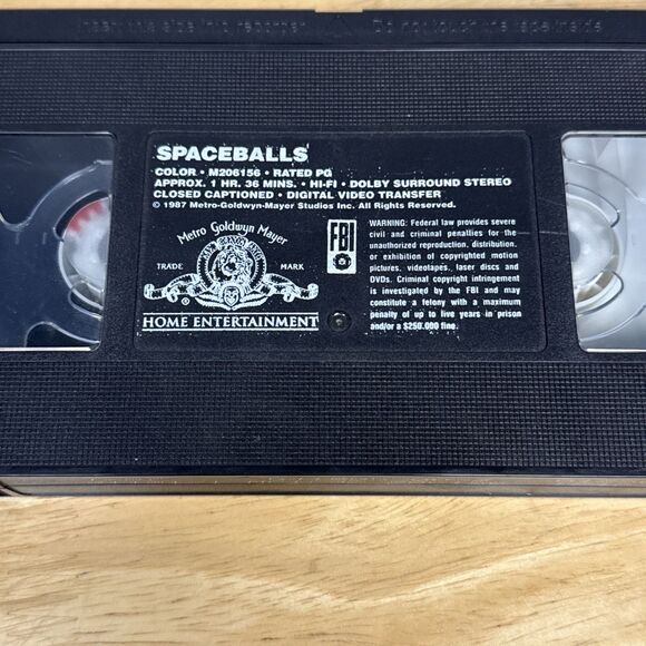 Spaceballs Vintage VHS - John Candy, Rick Moranis, Mel Brooks MGM Movie Time - Picture 6 of 7